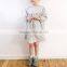 Babydoll Dress In Linen Fabric Elastic Cuffs Baby Girls Dress Designs Plus Size