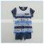 Top selling strip t-shirt, summer kids clothes 3 to 10 years wholesale kids baby clothes set, baby boy clothes