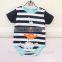 Animal short sleeves baby romper