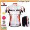 Custom men's cycling jersey and shorts pants cycling jerseys sublimation bike shorts