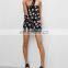 Korean Fashion Summer Clothes Foral Printed Strapless Floral Sexy Women Jumpsuit