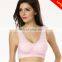 Good quality promotional yoga sports lace trim genie bra
