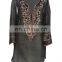 OVERSIZED EMBROIDERED PONCHO KAFTAN Slim V-neck Embroidered Poncho/ Short Kaftan For Women Summer Wear