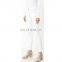 White tencel cotton blended tear effect tight jeans