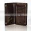 Popular Supplier Excellect Leather Zipper Business Man Long Wallet