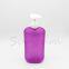 1000ml flat pet plastic shampoo bottle with pump