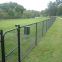 9 gauge black chain link wire mesh fence for sale
