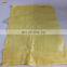 Lemon yellow pp mesh bag for packing vegetables