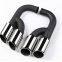 Km for Cayenne S style 958 2011-2014 exhaust tip exhaust pipes muffler tips tail pipe black titanium
