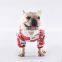 Spoof Pet fat dog Bulldog puppy Clothes Cotton brushed shirt cola Drinks pattern