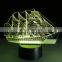 Sailboat 3D Optical Illusion Novelty Table Lamp Beautiful Sea Boat Shape Night Light