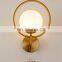 Minimalist Nordic Single Heads Metal Golden Wall Lights Decorative Room Lighting Wall Lamps
