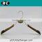 Special men clothes hanger with metal hook custom wood size coat hanger