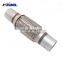 Internal Aluminized Spiral Muffler Corrugated Stainless Steel Exhaust Pipe 50*250*140