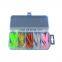 Free Sample 25pcs/box Each 5.5cm Silica Gel Worm Soft Fishing Lure Set  single tail soft insect shape lure