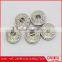 gunmetal triangle logo special hole metal ribbon button