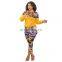 Round Neck Lady Blouse Knit Casual Leg Pants Women Cotton S-5xl SKINNY large print ladies' fashion suit in camouflage print