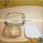 150ml Square glass pudding bottle candle jar