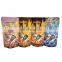 Aluminum foil resealable snack doypack plasticbag coffee packaging matte stand up pouch