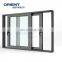 Outdoor Ventilation Tempered Glass Down Sliding Windows Fresh Air System Aluminum Vertical Slide Window