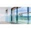 Balcony stair glass railing system