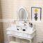 wooden dressing table furniture with 4 drawer and 1touch screen  mirror