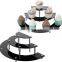 3 Tier Half Moon Acrylic Display Rack Retail Display Racks for Doll Cake Jewelry