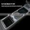 Hot selling car interior accessories central armrest storage box flocking suitable box For Tesla Model 3 Y 202