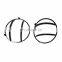 Lantsun Headlight steel cover for Jeep TJ for wrangler (T089