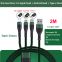 High quality 3 in 1 usb cable in super fast charger cable 160 thick copper wire over 5A data cable for Mobile phone