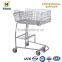Red Wire Metal Shopping Trolley Price Classical Steel Material Shopping Trolley