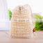 Stylish Nice Natural Cotton And Linen Shower Exfoliating Sponge Bag Comfortable Bubble Net Soap Protective Bag Foam net