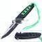 8.3 Inch Stainless steel  tying handle stainless steel folding survival camping knife
