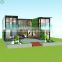 CE Approved Luxury One Family 2 Floor Container House Residential Modular Prefabricated Solar Roof House in France