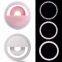 Wholesale 4 Colors USB Selfie Fill Light Girl Make Up Light LED Rechargeable Ring Light  For Cell Phone