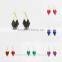 Fashion Shining Oil Drip Earrings Charm Earrings 12 Pairs A Lot Six Colors Mixed Wholesale