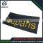 Paper nylon adhesive stickers nylon taffeta woven custom jean fabric label