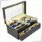 Luxury handmade cumstermized pu leather box sunglasses
