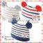 2016 Japanese wholesale products cute and high quality baby hat with animal ears border pattern for infant toddler kids