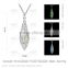 natural green stone pendant necklace jewelry teardrops shaped necklace