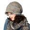 2015 newest knitted winter lady's beret cap factory price