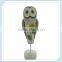 colorful decorative resin owl statue