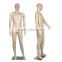 Plastic Male Full Body Realistic Mannequin Metal Base Head Turns Display