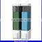 soap dispenser dubai with PC plastic material, double hand liquid soap dispenser