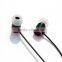 High quality metal aluminum powerful bass driven stereo sound earphones earbud