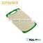 2016 new design rice husk chopping block natural cutting board set eco friendly cheese board with handle