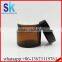 amber clear black glass cosmetic jars