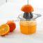 2016 New Design Hand Juicer Plastic Fruit Squeezer Orange Juicer Juice Squeezer with Measuring Storage Cup