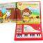 whole sale OEM customer size plastic educational toy keyboard music instrument for kids sound book