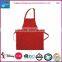 APRON,Cheap and Fine New Type Red Cooking Apron ,Red Cooking Apron